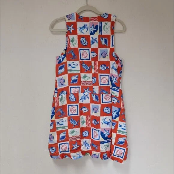 Magaschoni Dress 100% Linen Size S Beach Vacation Mini NWT - Picture 7 of 8